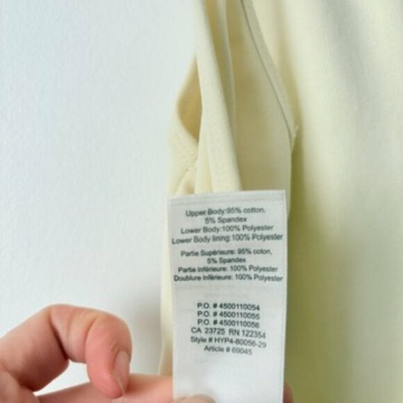 Aritzia Wilfred Daphnee Pleated Skirt Midi Dress NWT Mellow Yellow Size Small - Picture 6 of 9